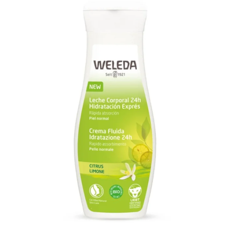 CREMA FLUIDA IDRATAZIONE 24H LIMONE WELEDA 200 ML