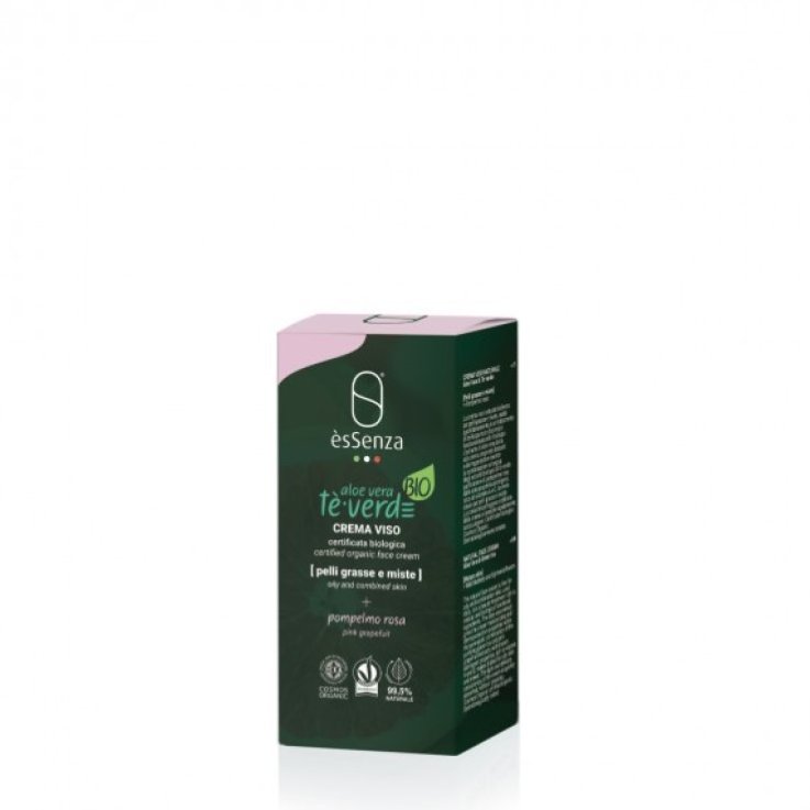 RAYS - Essenza - Crema Viso Per Pelli Grasse e Miste Tè verde + pompelmo rosa 50 ml