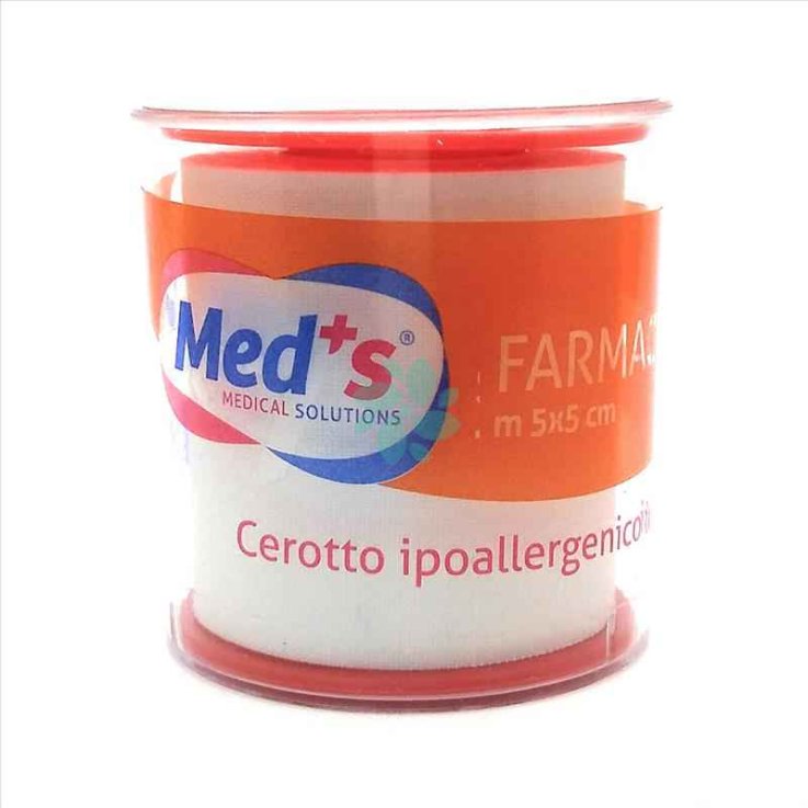 MEDS Cerotto Ipoallergenico 5 m x 5 cm Bianco