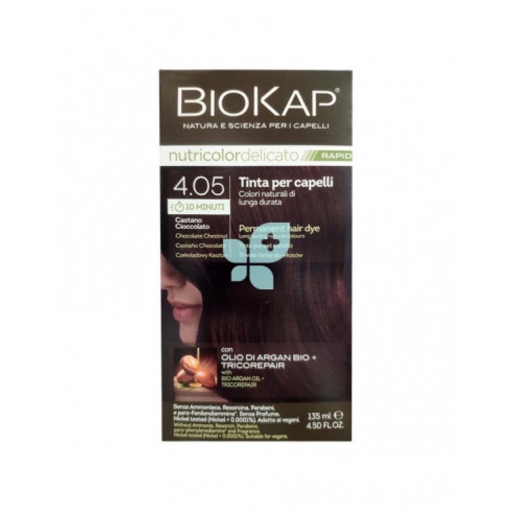 TINTA PER CAPELLI BIOKAP NUTRICOLOR DELICATO RAPID 4,05 CASTANO