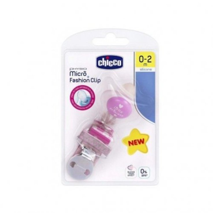 CHICCO Succhietto Micro + Clip Girl 0-2m