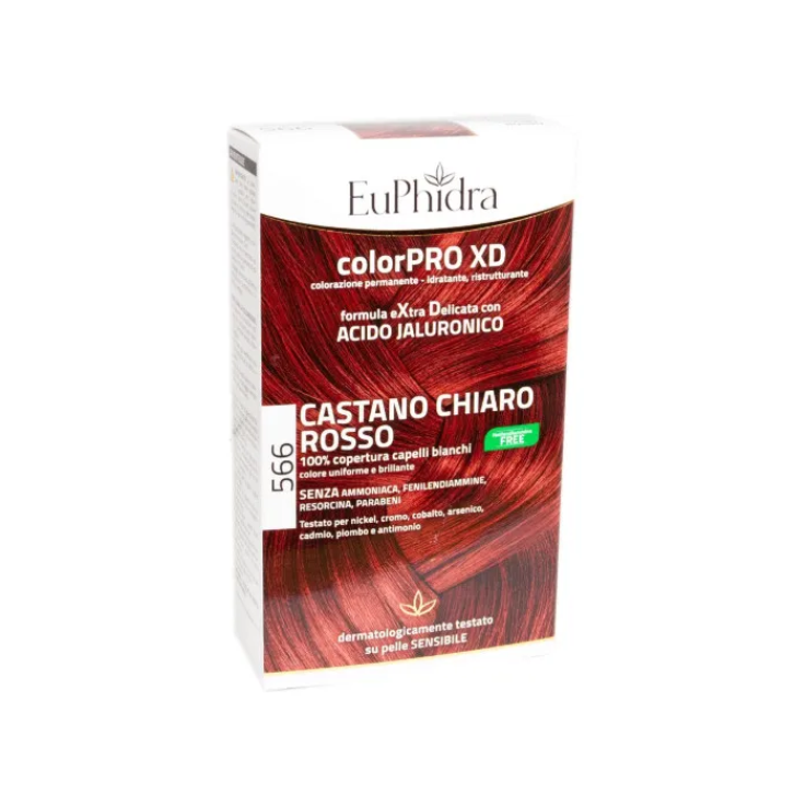 EuPhidra ColorPro XD 566 Tonalità Castano Chiaro Rosso Sangria