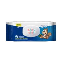 BABY STAR SALVIETTINE DETERGENTI E IDRATANTI BEBÈ POP UP 72 PEZZI