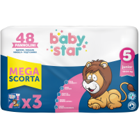 BABYSTAR TRIPACK 3X16 TAGLIA 5 48 PANNOLINI