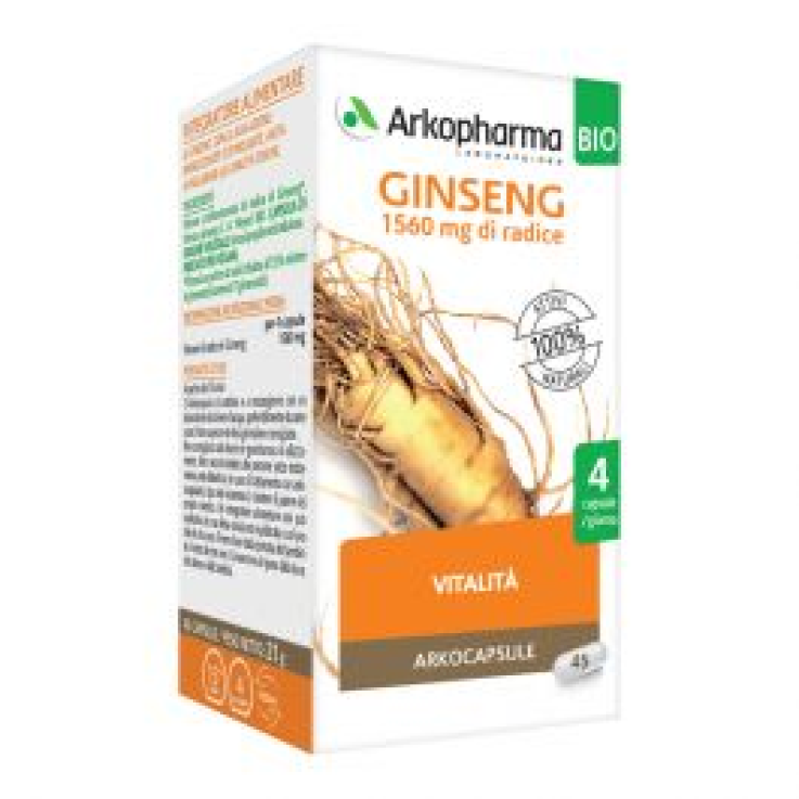 Arkopharma Arkocapsule Ginseng 45 Capsule Bio