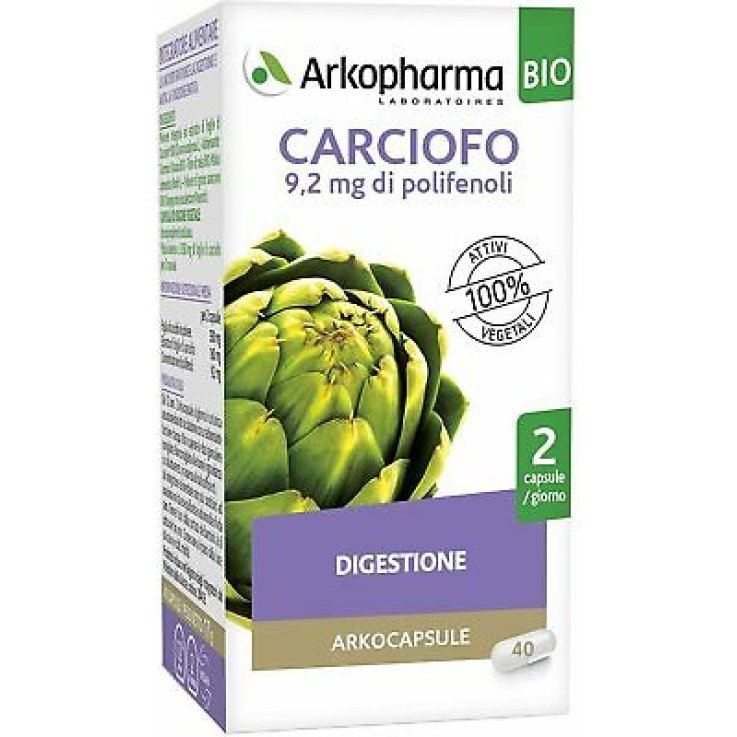 ARKOPHARMA Arkocapsule Carciofo Bio 40 capsule  benessere gastrointestinale