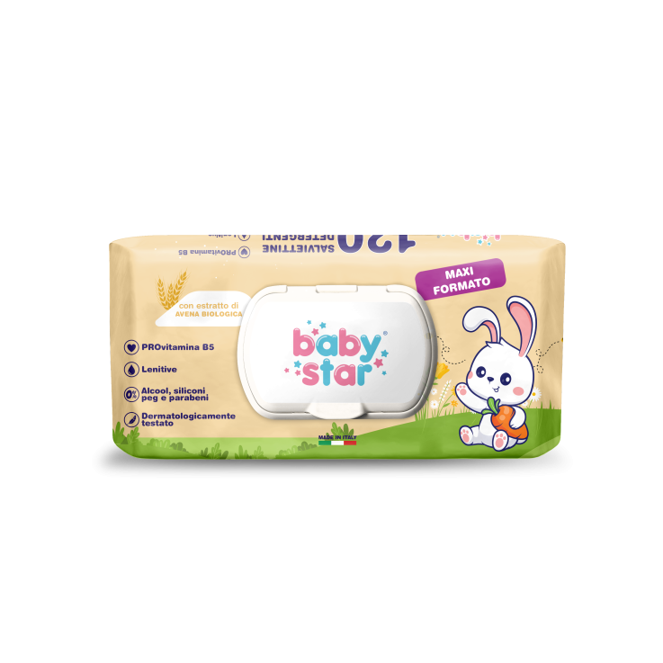 BABYSTAR SALVIETTINE BEBE' AVENA 120PZ