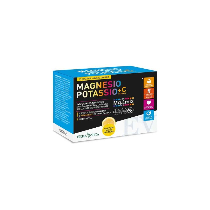 Magnesio E Potassio  + vitamina  C Limone 20buste