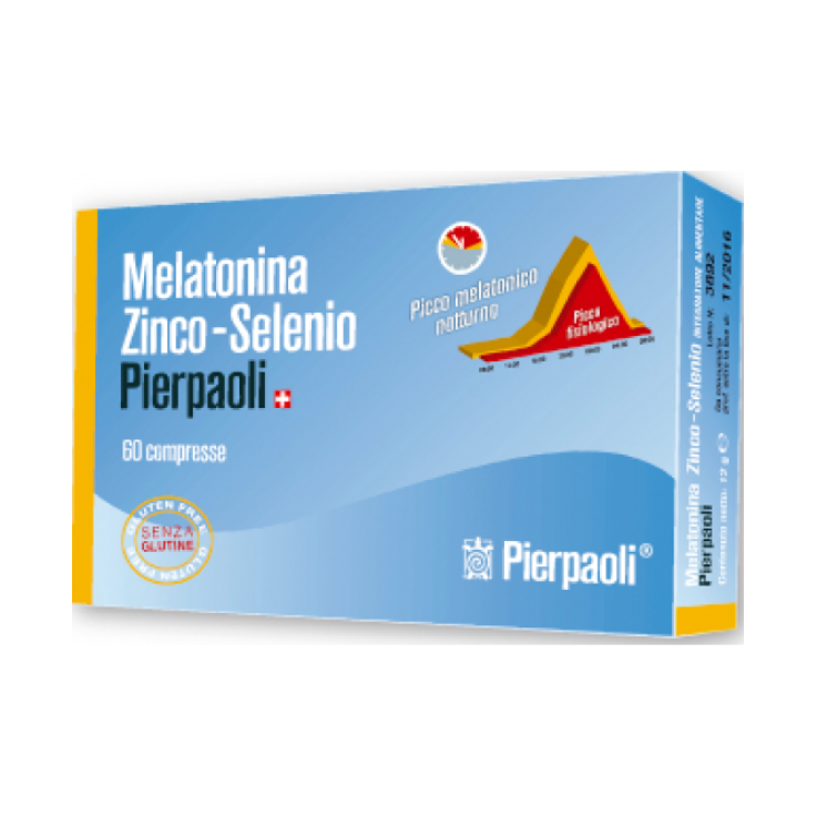 PIERPAOLI melatonina zinco selenio 60 compresse 200 mg