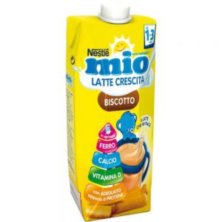 Nestle Mio Latte per la Crescita liquido Aromatizzato, Biscotto, 500ml, 12 mesi