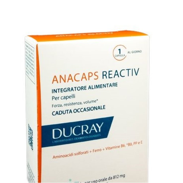 DUCRAY anacaps reactiv integratore alimentare unghie e capelli 30 capsule