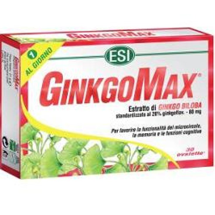 ESI ginkgomax integratore alimentare energizzante ottimo tonico mentale 30 ovalette