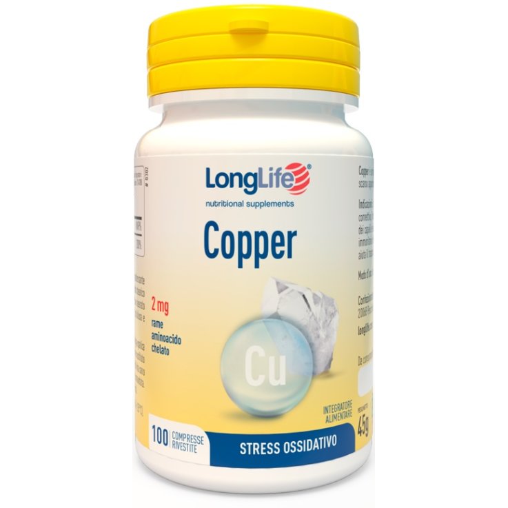 LONGLIFE COPPER 2mg 100 Cpr