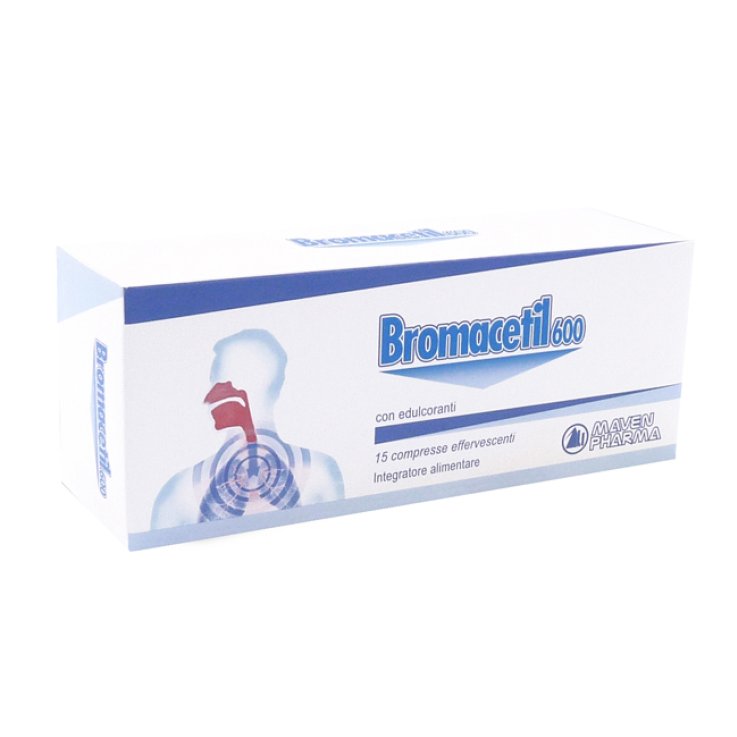 BROMACETIL 15 Compresse EFFERVESCENTI Maven pharma