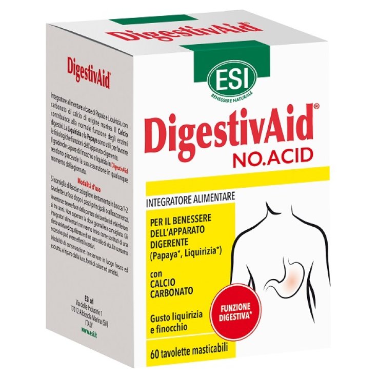 Digestivaid no acid 60 tavolette