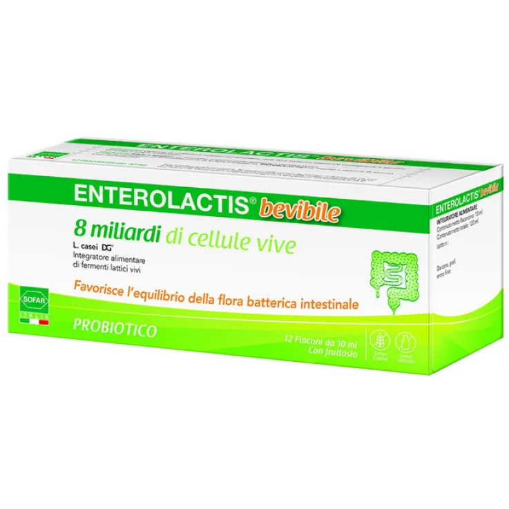 Enterolactis fermenti lattici 12 flaconcini da 10 ml Sofar