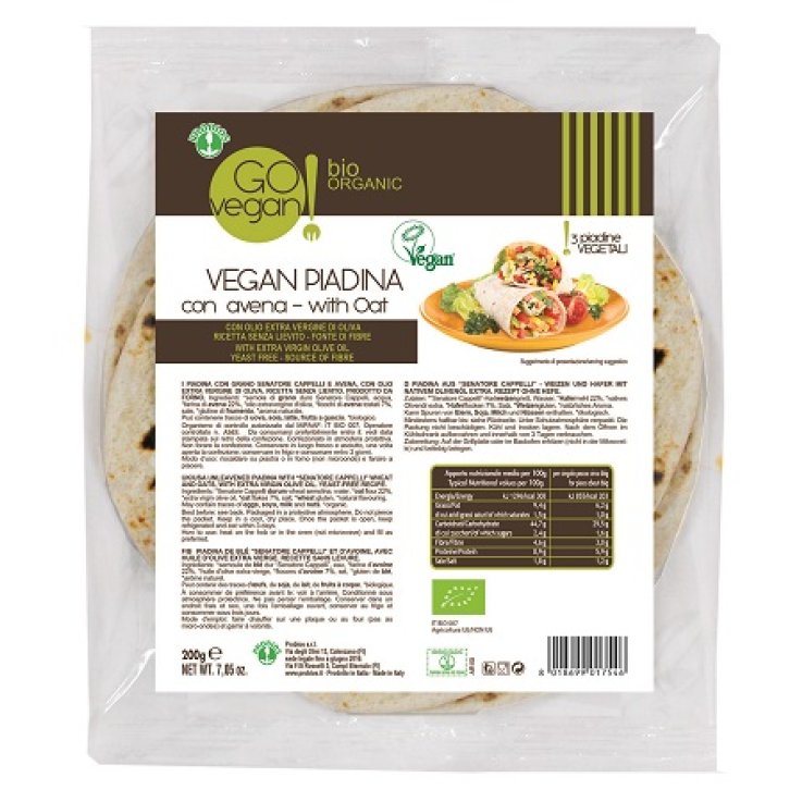 VEGAN Piadina C/Farina Avena