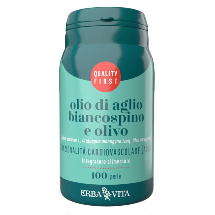 OLIO Aglio/Biancospino/Olivo100 PERLE ERBA VITA