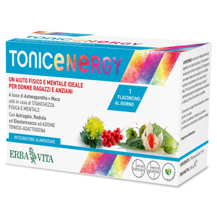 TONIC ENERGY 10 FLACONI 12 ml ERBAVITA