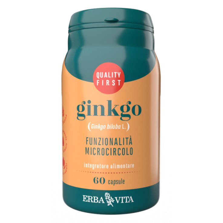 GINKGO BILOBA 60 CAPSULE 350 MG ERBA VITA