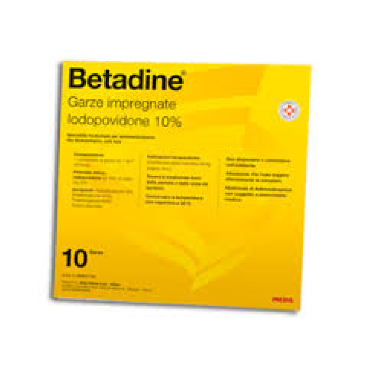 BETADINE*10GARZE IMPREGN 10x10