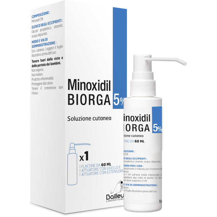 MINOXIDIL BIORGA*SOL CUT60ML5%