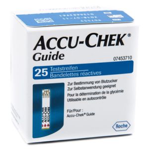 ROCHE ACCU CHEK GUIDE  25 STRISCE REATTIVE PER IL CONTROLLO DELLA GLICEMIA