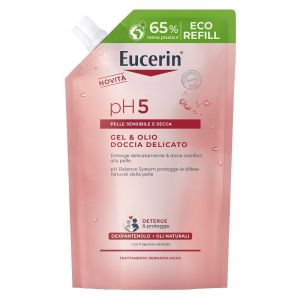 Eucerin gel & olio doccia delicato 400 ml refill