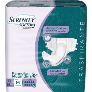 SERENITY PANNOLINI MUTANDINA SOFT DRY MAXI 15 PEZZI