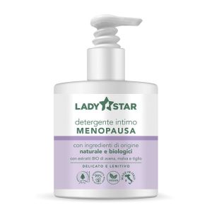 LADY STAR DETERGENTE INTIMO DONNE IN MENOPAUSA NATURALE E BIOLOGICO FLACONE 300 ML